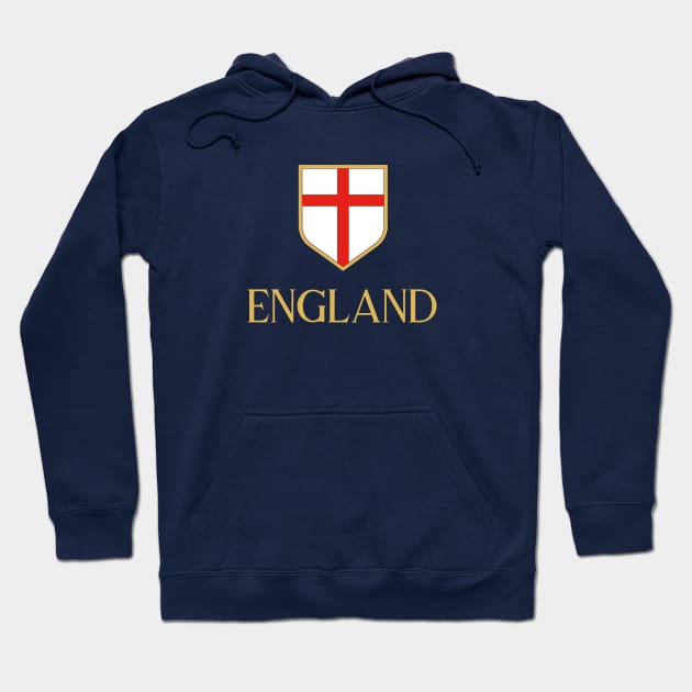 England 2 Gold Hoodie by VRedBaller